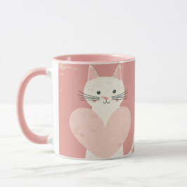 Kaffee-Tasse für Katzen Liebhaber Weich rosa Thema Tasse