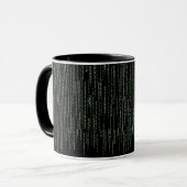 Kaffee-Tasse für Programmierer (Matrix) Tasse (Vorderseite Links)