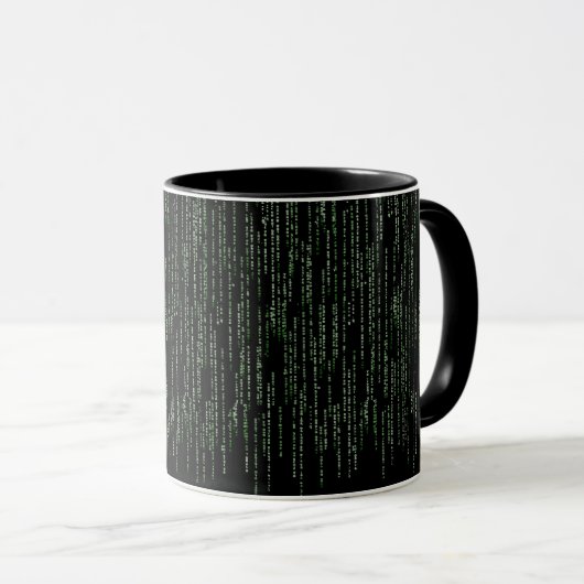 Kaffee-Tasse für Programmierer (Matrix) Tasse (VorderseiteRechts)