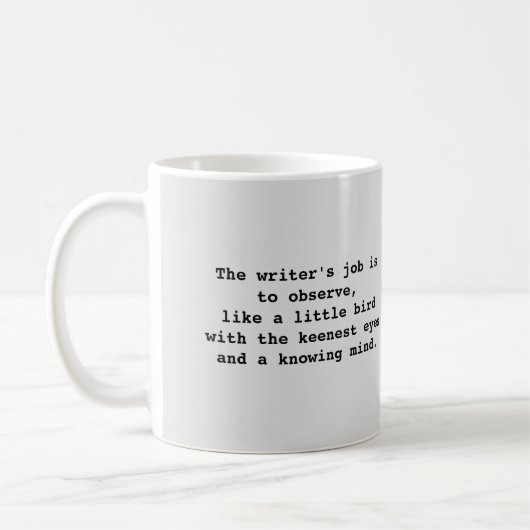 Kaffee-Tasse für Schriftsteller Kaffeetasse (Links)