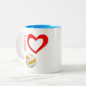 Kaffee-Tasse für Sportliebhaber Zweifarbige Tasse (Vorderseite Links)