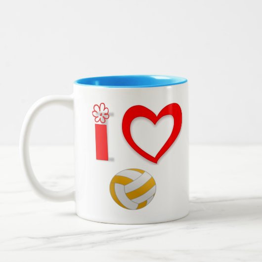 Kaffee-Tasse für Sportliebhaber Zweifarbige Tasse (Links)
