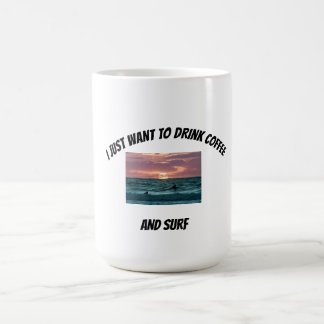 Kaffee-Tasse für Surfliebhaber Verwandlungstasse
