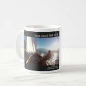 Kaffee-Tasse für Ziegen-Inselskiff-Kalender 2018 Kaffeetasse (Vorderseite Links)