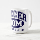 Kaffee Tasse - Fußball Mama und stolz darauf! -Mar (VorderseiteRechts)
