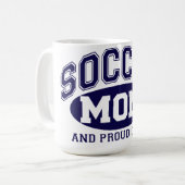 Kaffee Tasse - Fußball Mama und stolz darauf! -Mar (Vorderseite Links)