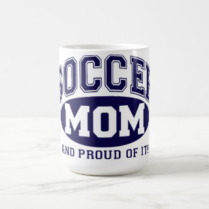 Kaffee-Tasse - Fußball-Mama und stolzes auf es! - Kaffeetasse