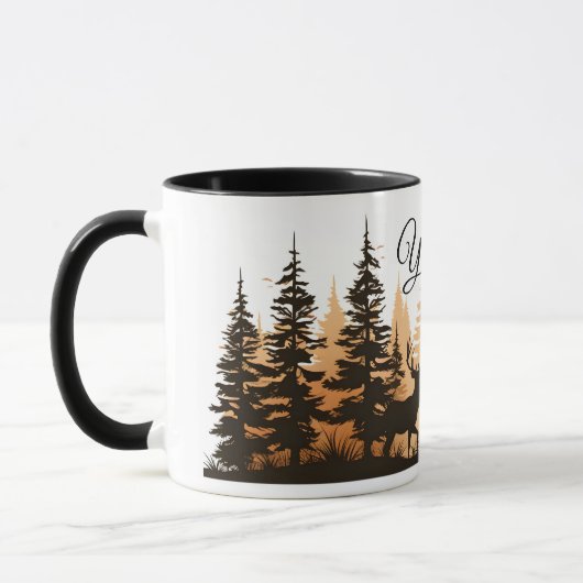 Kaffee Tasse-Gelbsteine-Hirsch Tasse (Links)