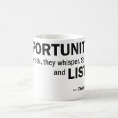 Kaffee-Tasse - 'Gelegenheiten klopfen nicht… ' Kaffeetasse (Mittel)