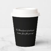 Kaffee-Tasse. Gesegnet Teil des weckend... Kaffee Pappbecher (Vorderseite)