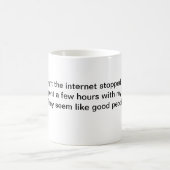 Kaffee-Tasse gestern Abend hörte auf zu arbeiten Kaffeetasse (Mittel)