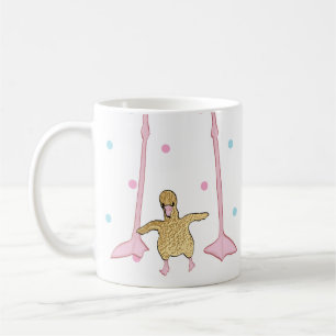 Kaffee-Tasse "Gold Flamingo Mama & Baby" Kaffeetasse