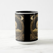 Kaffee-Tasse - Goldener Mond über Friedlichem Wass Tasse (Zentrum)