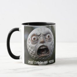 Kaffee Tasse Golfer, "Bleibe aus den Bäumen!"