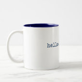 Kaffee-Tasse: hallo hübsch Zweifarbige Tasse (Links)