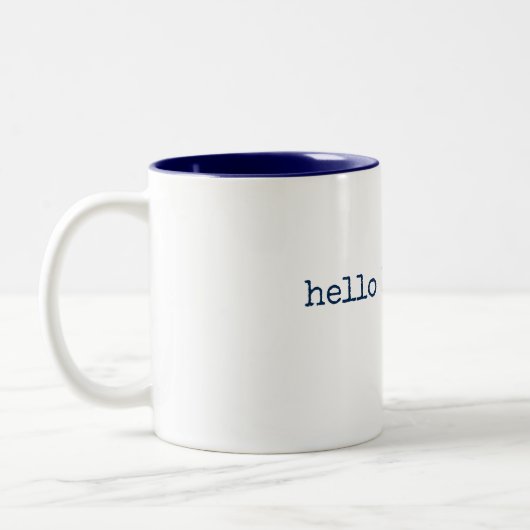 Kaffee-Tasse: hallo hübsch Zweifarbige Tasse (Links)