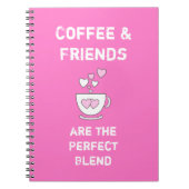 Kaffee Tasse heiß rosa Notizblock (Vorderseite)