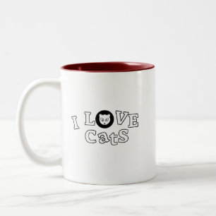 Kaffee Tasse I Liebe Katzendesign