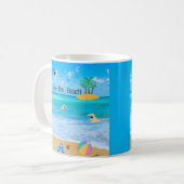 Kaffee Tasse I Liebe Strand (Vorderseite Links)