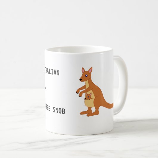 Kaffee-Tasse - ich bin = ich bin ein Kaffee-Snob Kaffeetasse (VorderseiteRechts)