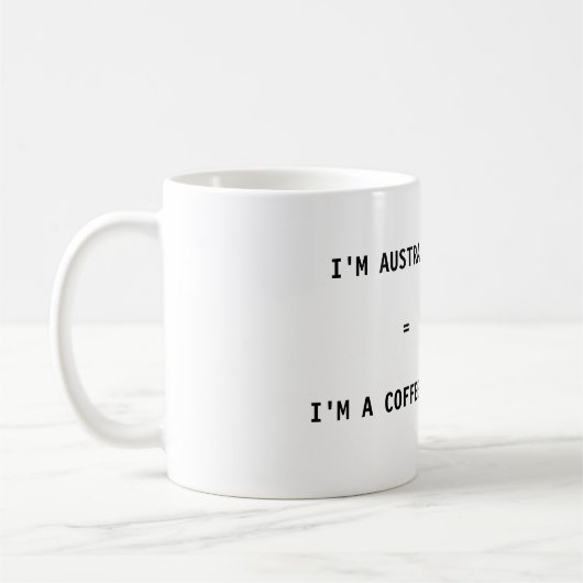 Kaffee-Tasse - ich bin = ich bin ein Kaffee-Snob Kaffeetasse (Links)