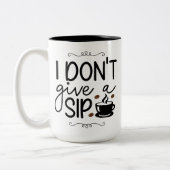 Kaffee-Tasse - ich trinke nicht Zweifarbige Tasse (Links)