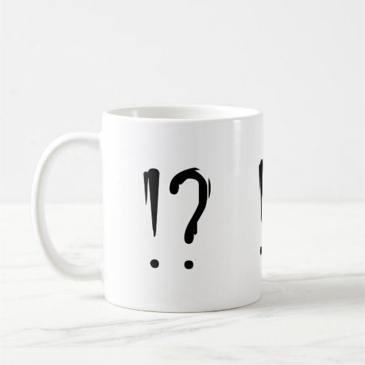 Kaffee-Tasse - Interobang Kaffeetasse (Links)