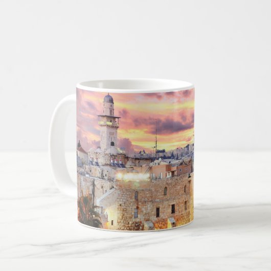 Kaffee-Tasse Israels Jerusalem Kaffeetasse (Vorderseite Links)
