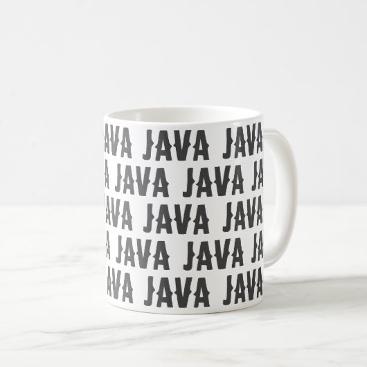 Kaffee Tasse "Java" Großartige Geschenkidee (VorderseiteRechts)