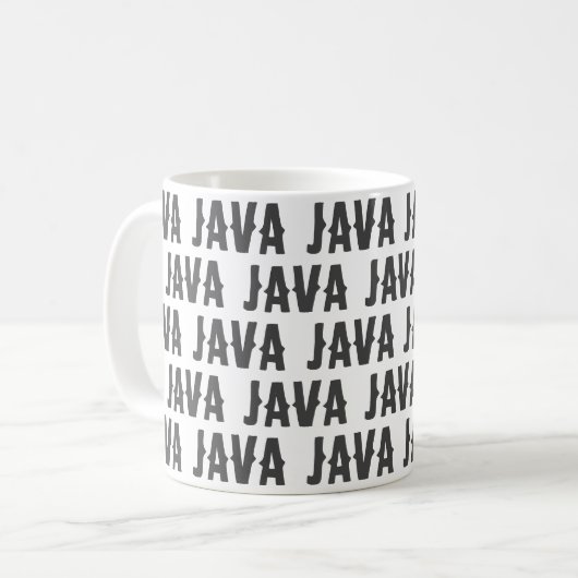 Kaffee Tasse "Java" Großartige Geschenkidee (Vorderseite Links)