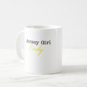KAFFEE-TASSE JERSEY-MÄDCHEN-ENDY - WEISS KAFFEETASSE (Vorderseite Links)