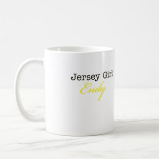KAFFEE-TASSE JERSEY-MÄDCHEN-ENDY - WEISS KAFFEETASSE