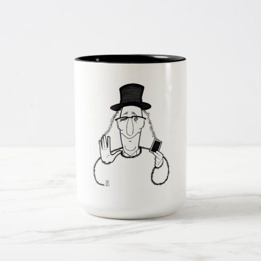 Kaffee-Tasse Juans Tamariz Zweifarbige Tasse (Mittel)