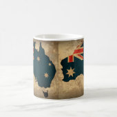 Kaffee-Tasse - Karte Australiens mit Flagge Kaffeetasse (Mittel)