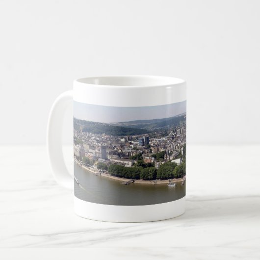 Kaffee-Tasse Koblenz Deutsches Eck Kaffeetasse (Vorderseite Links)