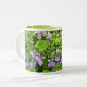 Kaffee Tasse - Kräuterviolette - gepresst (Vorderseite Links)