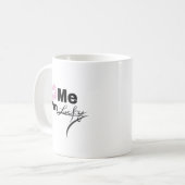 Kaffee-Tasse: Küss mir, dass ich glücklich bin Kaffeetasse (Vorderseite Links)