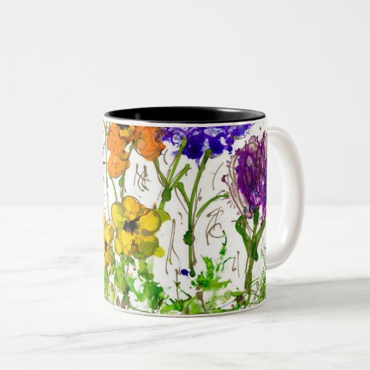 Kaffee Tasse Lovitude Soul Malerei "Friedensgarten (VorderseiteRechts)