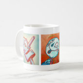 Kaffee-Tasse - Löwe, Vogelscheuche, Zinn-Mann Kaffeetasse (Vorderseite Links)