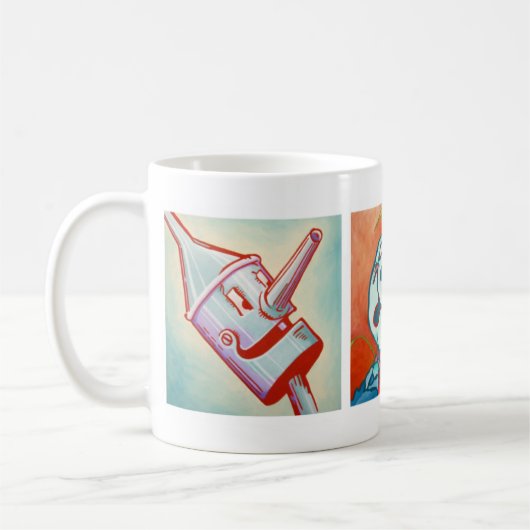 Kaffee-Tasse - Löwe, Vogelscheuche, Zinn-Mann Kaffeetasse (Links)