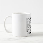 Kaffee-Tasse mit 13 Zeichen Kaffeetasse (Links)