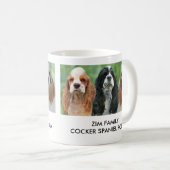 Kaffee-Tasse mit 3 parti farbigen Cockerspanielen Kaffeetasse (VorderseiteRechts)