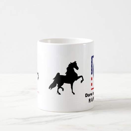 Kaffee-Tasse mit Amerikaner Saddlebreds Kaffeetasse (Mittel)