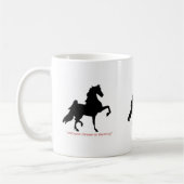 Kaffee-Tasse mit Amerikaner Saddlebreds Kaffeetasse (Links)