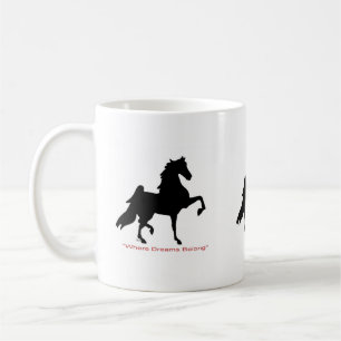 Kaffee-Tasse mit Amerikaner Saddlebreds Kaffeetasse