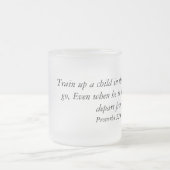 Kaffee-Tasse mit Bibel-Vers Mattglastasse (Mittel)