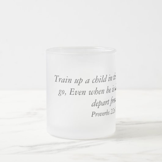 Kaffee-Tasse mit Bibel-Vers Mattglastasse (Mittel)