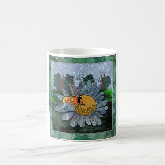 Kaffee-Tasse mit Biene und Blume Kaffeetasse (Mittel)