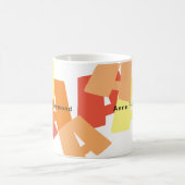 Kaffee-Tasse mit Big Color-Initialen Kaffeetasse (Mittel)