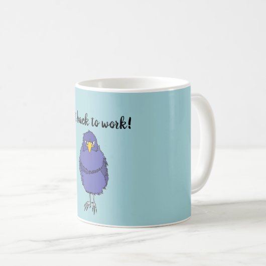 Kaffee-Tasse mit Bild des nicht so glücklichen Kaffeetasse (VorderseiteRechts)